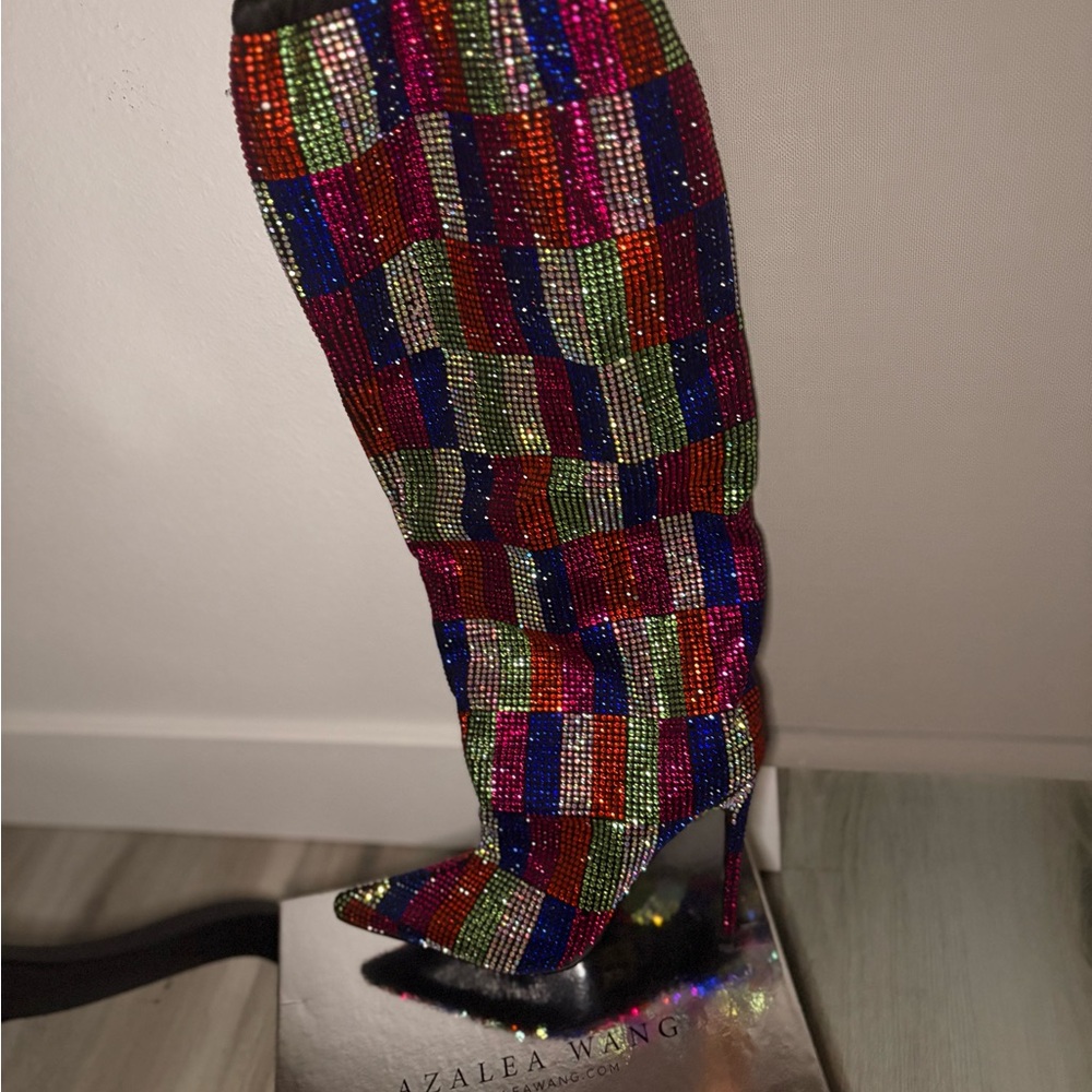 Azalea Wang Multicolor Ankle Booties